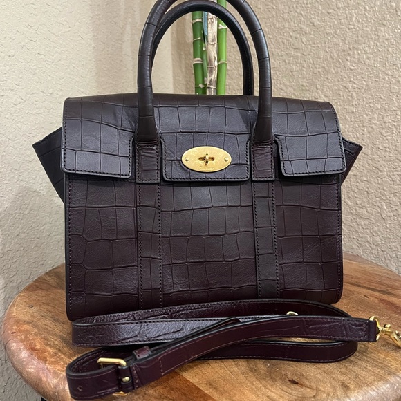 MULBERRY SMALL CROC EMBOSSED BAYSWATER - Picture 4 of 15